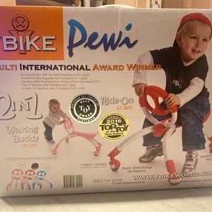 New! YBIKE Pewi Red Push Toy Ride On